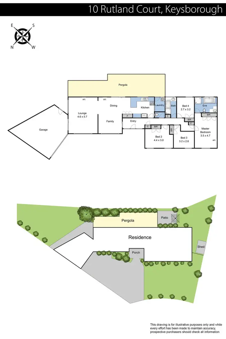 Floorplan of Homely house listing, 10 Rutland Court, Keysborough VIC 3173