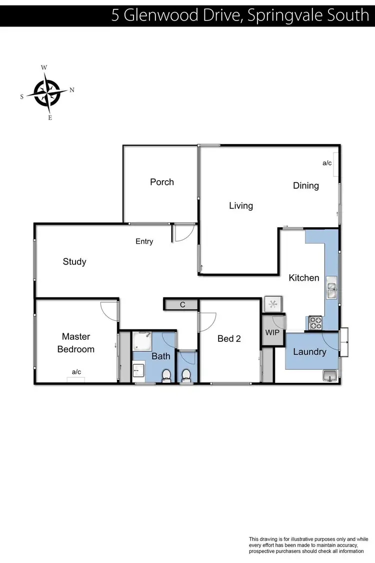 Floorplan of Homely unit listing, 1/5 Glenwood Drive, Springvale South VIC 3172