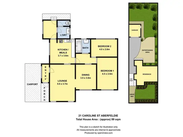 Floorplan of Homely house listing, 21 Caroline Street, Aberfeldie VIC 3040