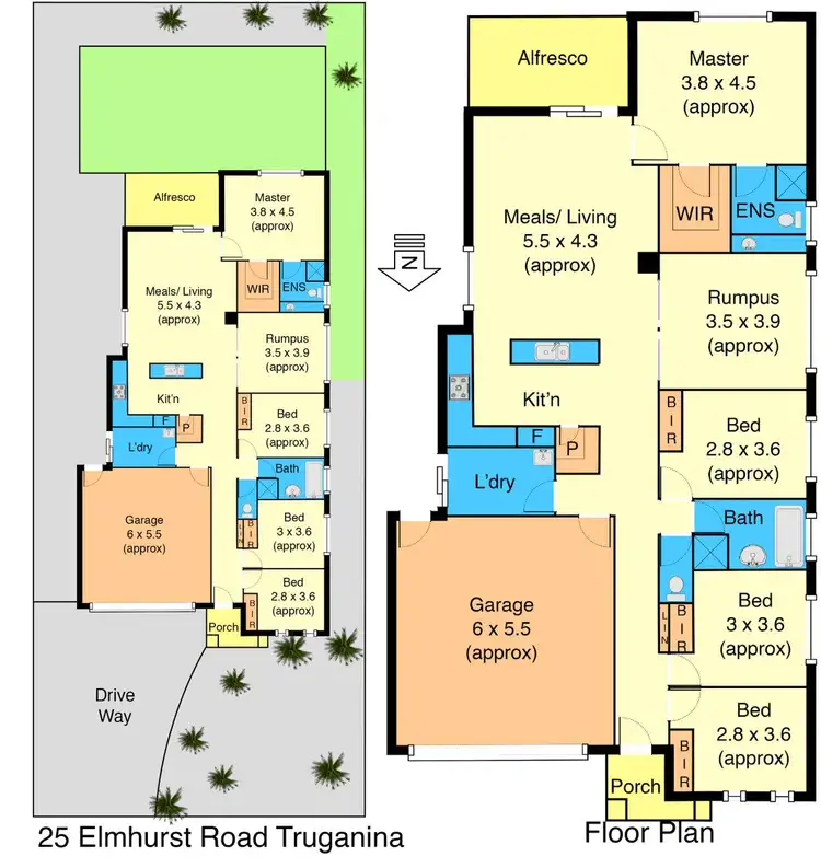 Floorplan of Homely house listing, 25 Elmhurst Road, Truganina VIC 3029