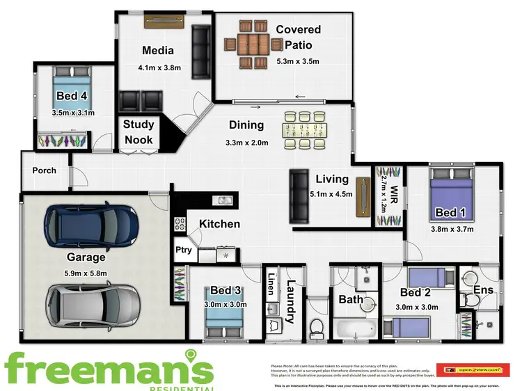 Floorplan of Homely house listing, 112 Xavier Herbert Drive, Redlynch QLD 4870