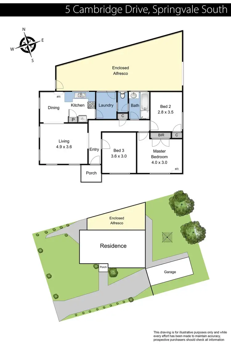 Floorplan of Homely house listing, 5 Cambridge Drive, Springvale South VIC 3172