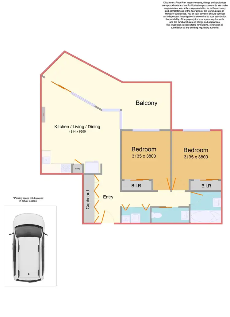 Floorplan of Homely apartment listing, 3.10/480 Albion Street, Brunswick West VIC 3055