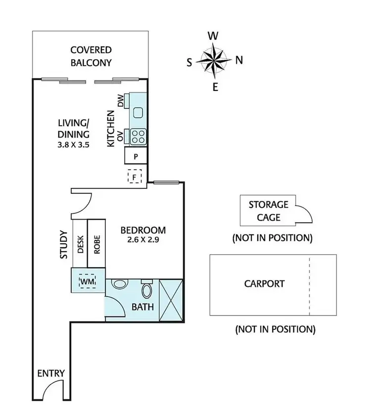 Floorplan of Homely apartment listing, 109/92-96 Albert Street, Brunswick East VIC 3057