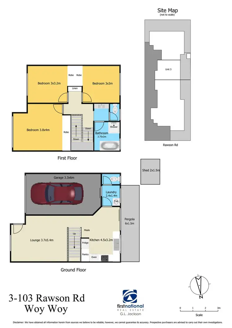 Floorplan of Homely townhouse listing, 3/103 Rawson Road, Woy Woy NSW 2256