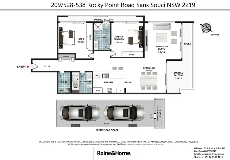 Floorplan of Homely unit listing, 2.09/528-538 Rocky Point Road, Sans Souci NSW 2219