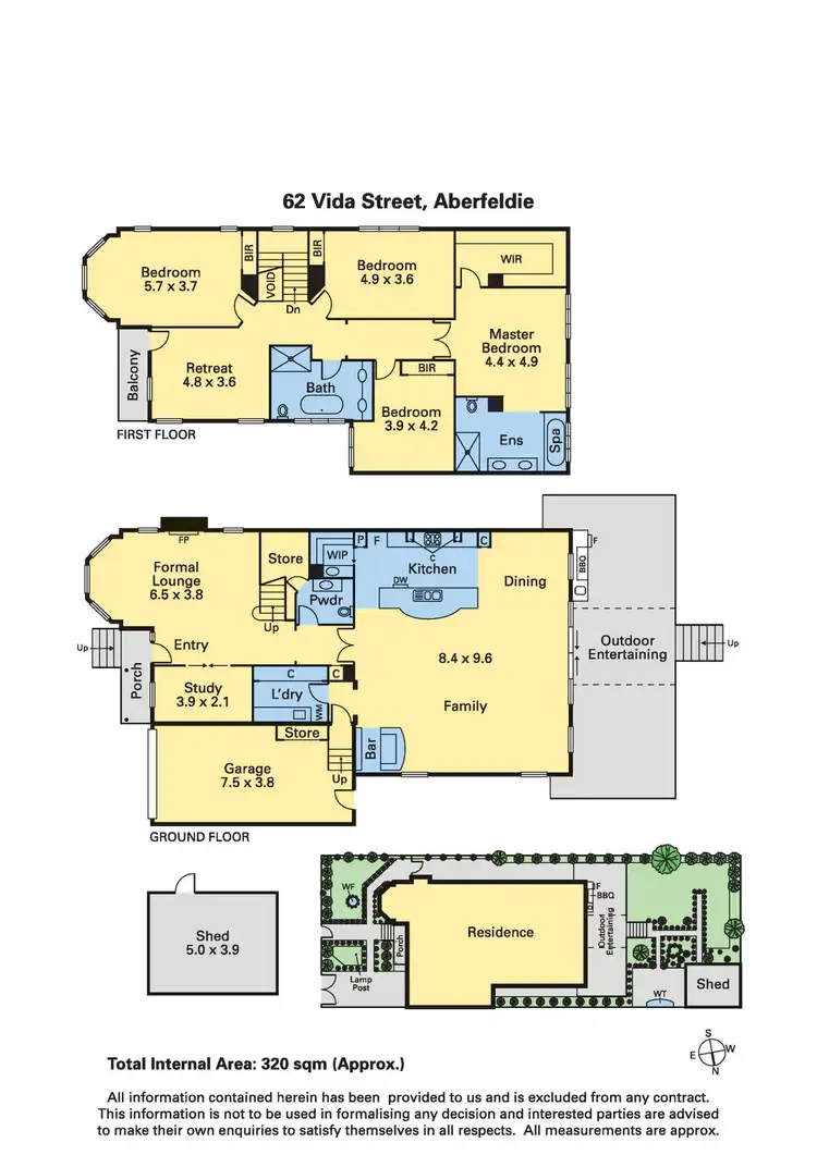 Floorplan of Homely house listing, 62 Vida Street, Aberfeldie VIC 3040