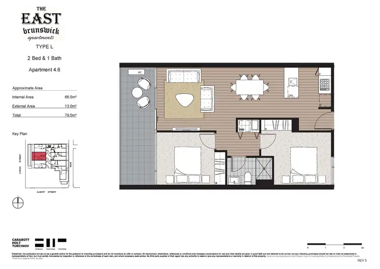 Floorplan of Homely apartment listing, 406/294 Lygon street, Brunswick East VIC 3057
