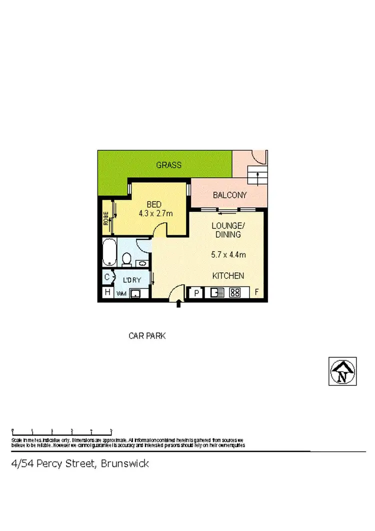 Floorplan of Homely apartment listing, G04/54 Percy Street, Brunswick VIC 3056