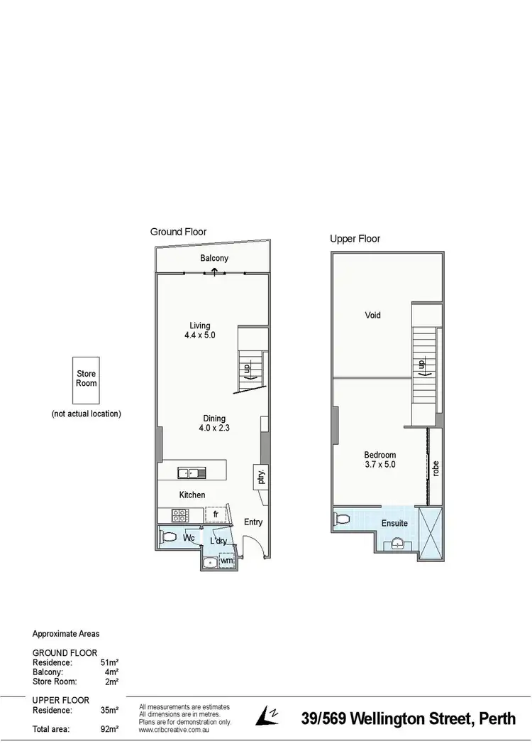 Floorplan of Homely apartment listing, 39/569 Wellington Street, Perth WA 6000