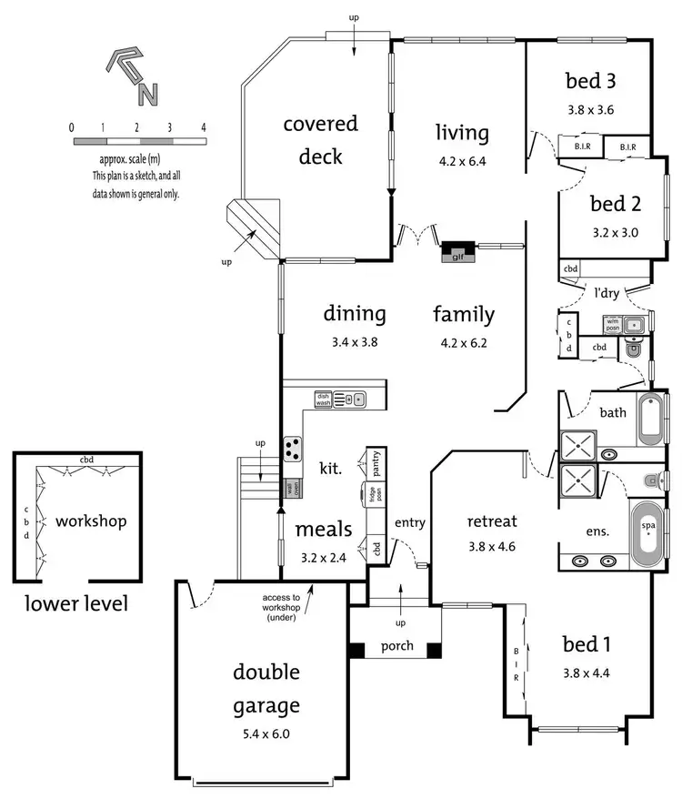 Floorplan of Homely house listing, 3 Gaelyne Court, Warranwood VIC 3134