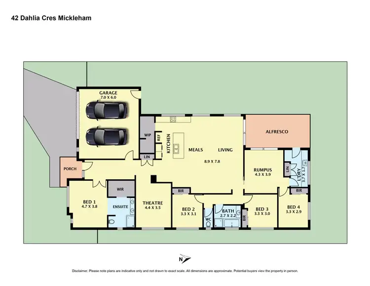 Floorplan of Homely house listing, 42 Dahlia Crescent, Mickleham VIC 3064