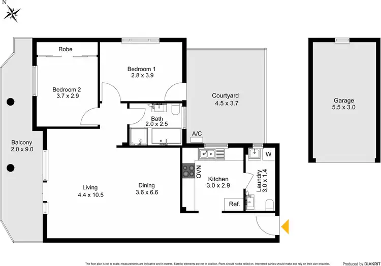 Floorplan of Homely unit listing, 1/1-7 Argyle Street, Carlton NSW 2218