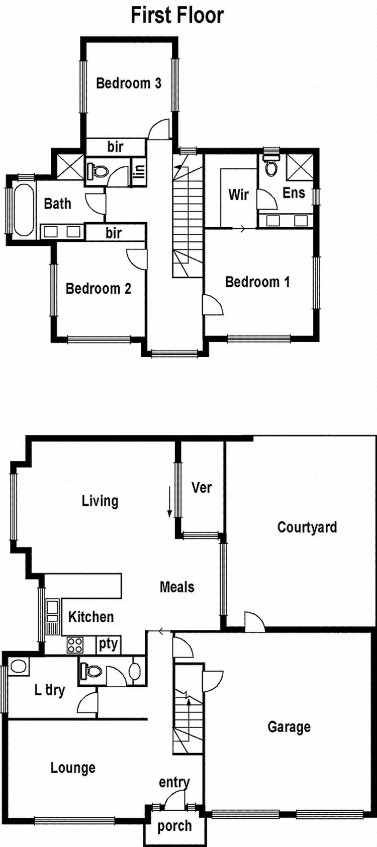 Floorplan of Homely townhouse listing, 6/149 Roberts Street, Essendon VIC 3040