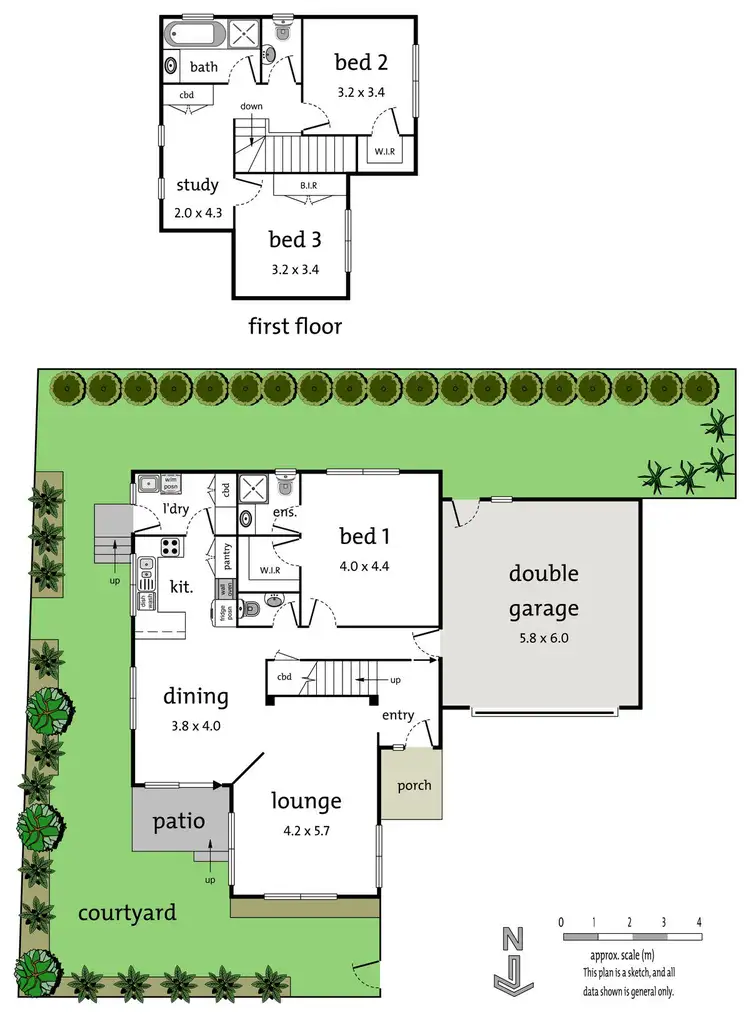 Floorplan of Homely townhouse listing, 3/445-447 Mitcham Road, Mitcham VIC 3132