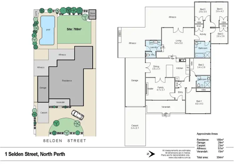 Floorplan of Homely house listing, 1 Selden St, North Perth WA 6006