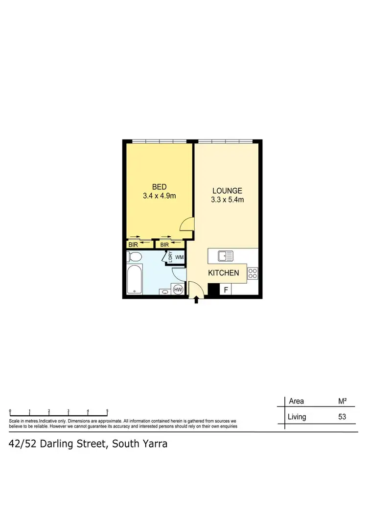 Floorplan of Homely apartment listing, 109/52 Darling Street, South Yarra VIC 3141