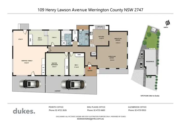 Floorplan of Homely house listing, 109 Henry Lawson Avenue, Werrington County NSW 2747