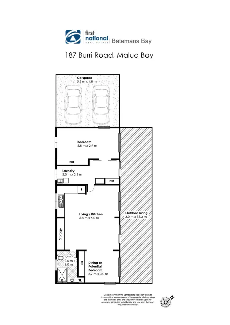 Floorplan of Homely house listing, 187 Burri Road, Malua Bay NSW 2536