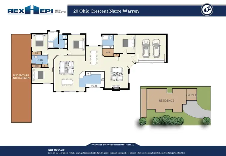 Floorplan of Homely house listing, 20 Ohio Crescent, Narre Warren VIC 3805