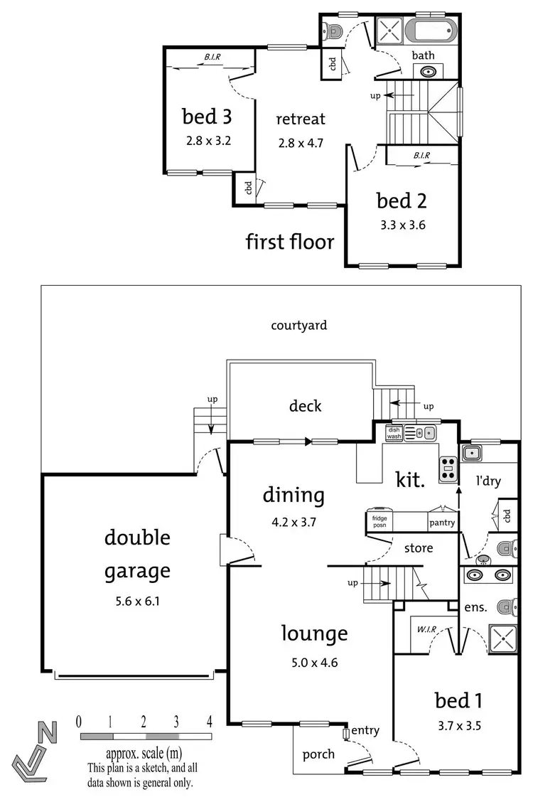 Floorplan of Homely townhouse listing, 3/107 Mount View Parade, Croydon VIC 3136