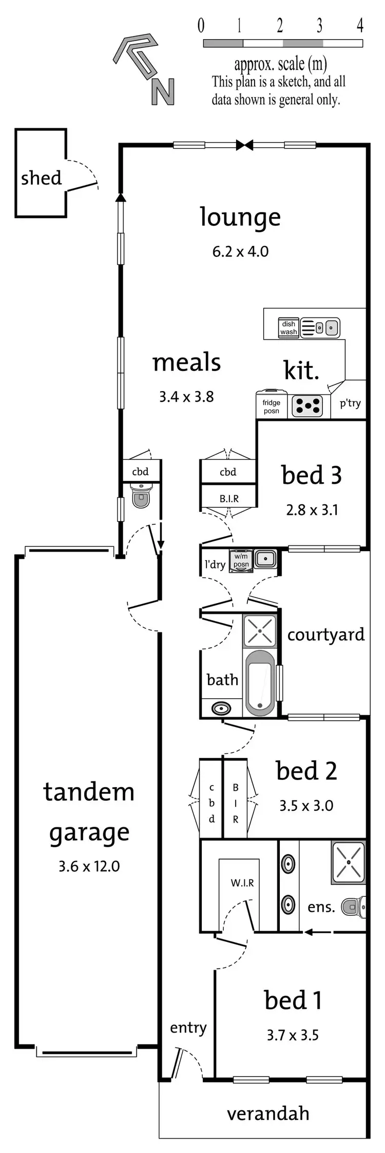 Floorplan of Homely townhouse listing, 1 Turnstone Street, Doncaster East VIC 3109