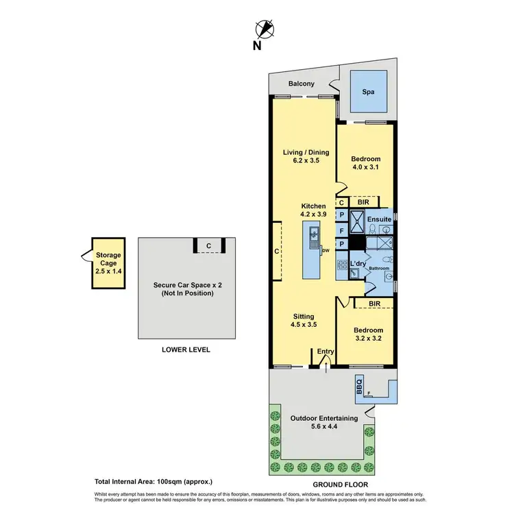 Floorplan of Homely apartment listing, 4/6 Horizon Drive, Maribyrnong VIC 3032