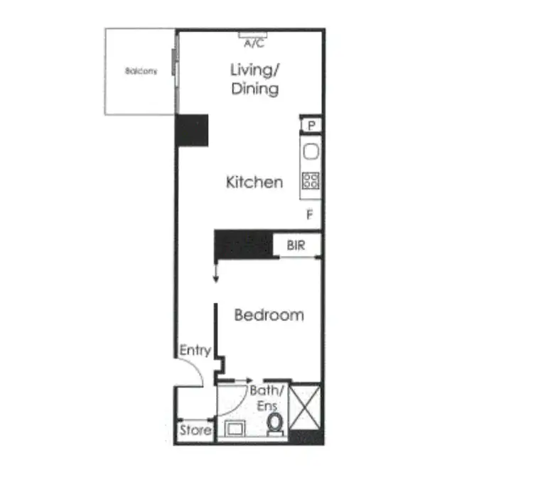 Floorplan of Homely apartment listing, 510/350 Singers Lane, Melbourne VIC 3000