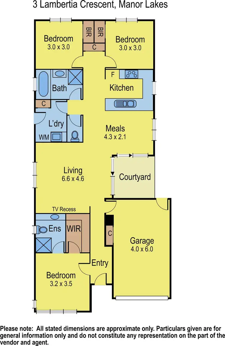 Floorplan of Homely house listing, 3 Lambertia Crescent, Wyndham Vale VIC 3024