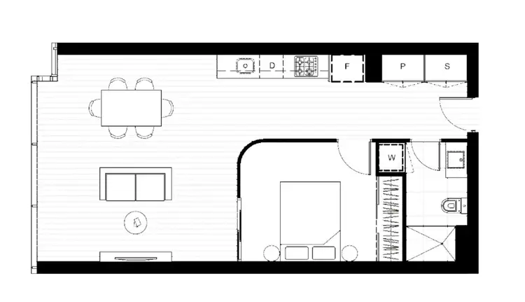 Floorplan of Homely apartment listing, 303/360 Lygon Street, Brunswick East VIC 3057