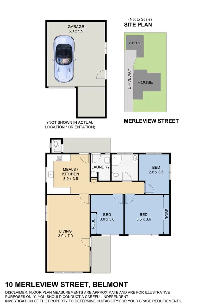Floorplan of Homely house listing, 10 Merleview Street, Belmont NSW 2280
