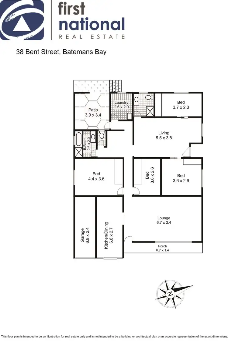 Floorplan of Homely house listing, 38 Bent Street, Batemans Bay NSW 2536