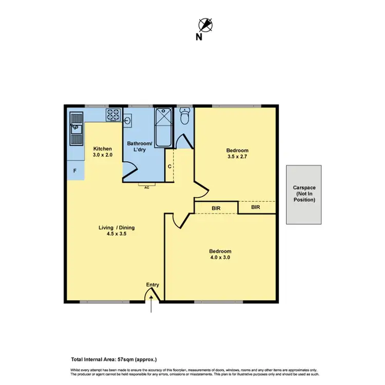 Floorplan of Homely unit listing, 7/42 Middle Road, Maribyrnong VIC 3032