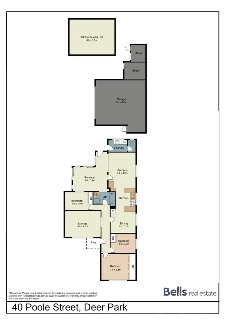 Floorplan of Homely house listing, 40 Poole Street, Deer Park VIC 3023