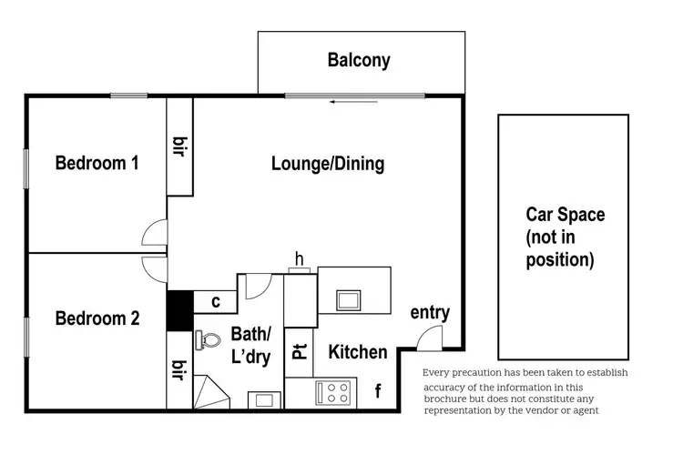 Floorplan of Homely apartment listing, 106/84 Altona Street, Kensington VIC 3031
