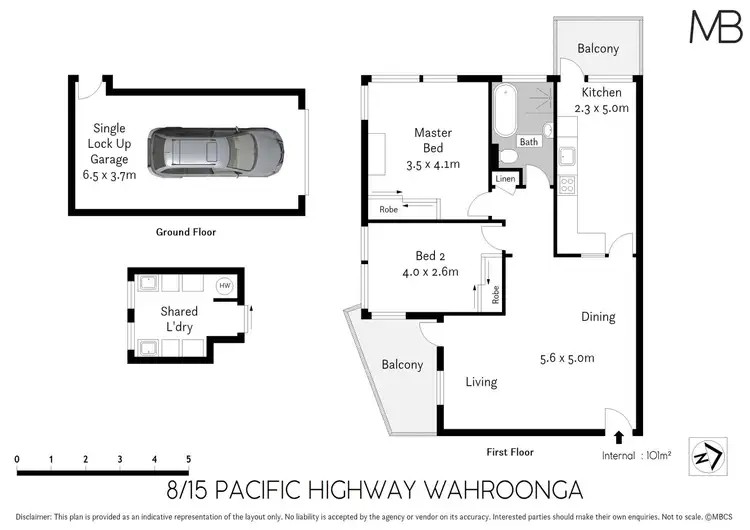 Floorplan of Homely unit listing, 8/15 Pacific Highway, Wahroonga NSW 2076