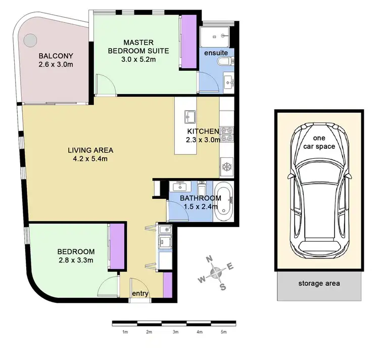 Floorplan of Homely apartment listing, 501/766 - 770 Hunter Street, Newcastle West NSW 2302