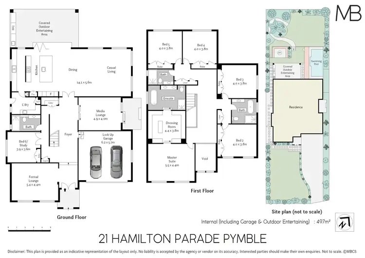 Floorplan of Homely house listing, 21 Hamilton Parade, Pymble NSW 2073