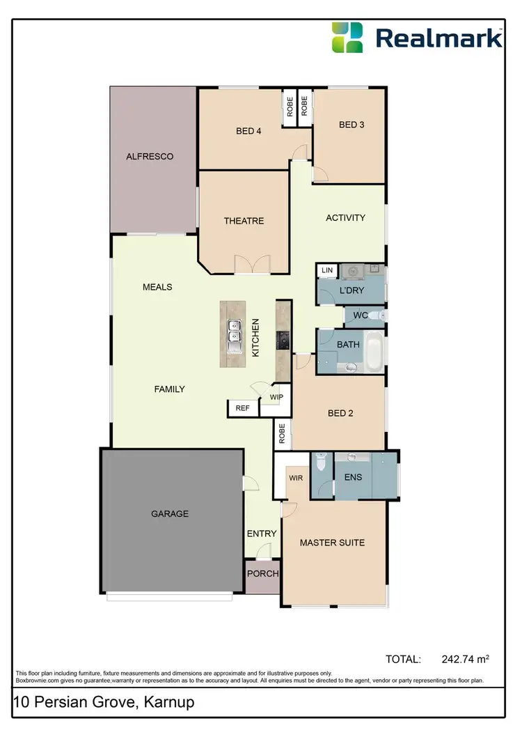 Floorplan of Homely house listing, 10 Persian Grove, Karnup WA 6176