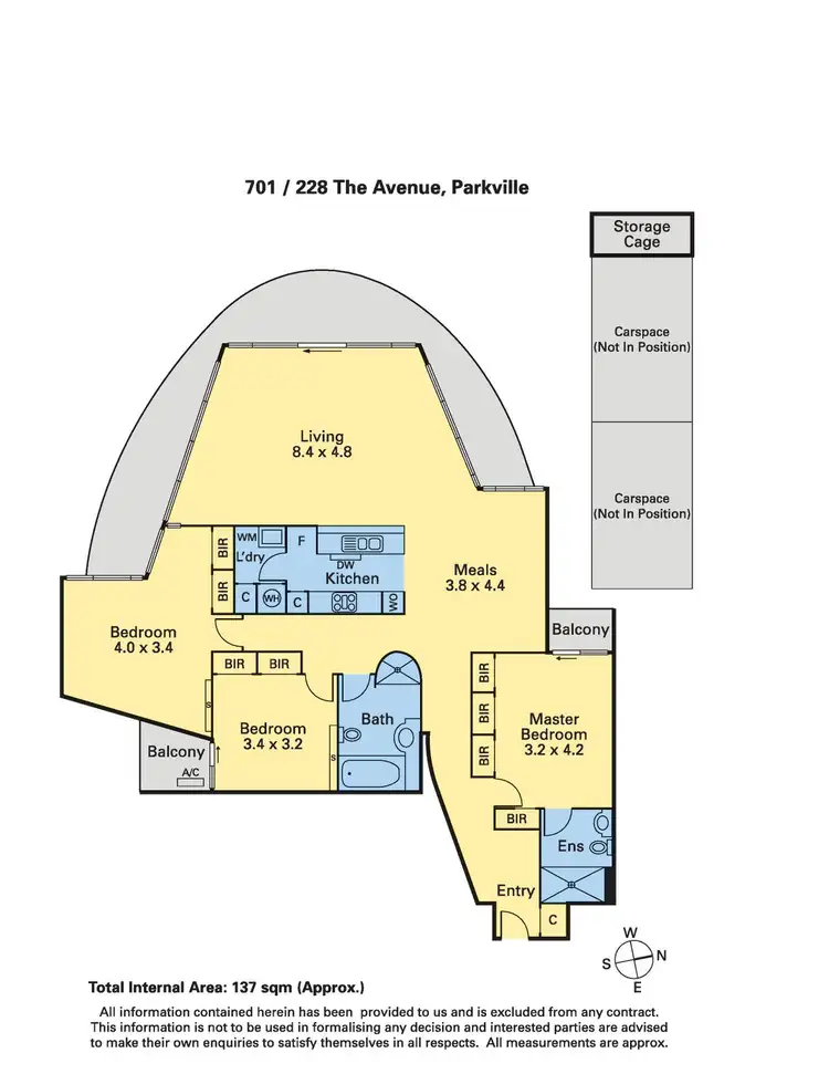 Floorplan of Homely apartment listing, 701/228 The Avenue, Parkville VIC 3052