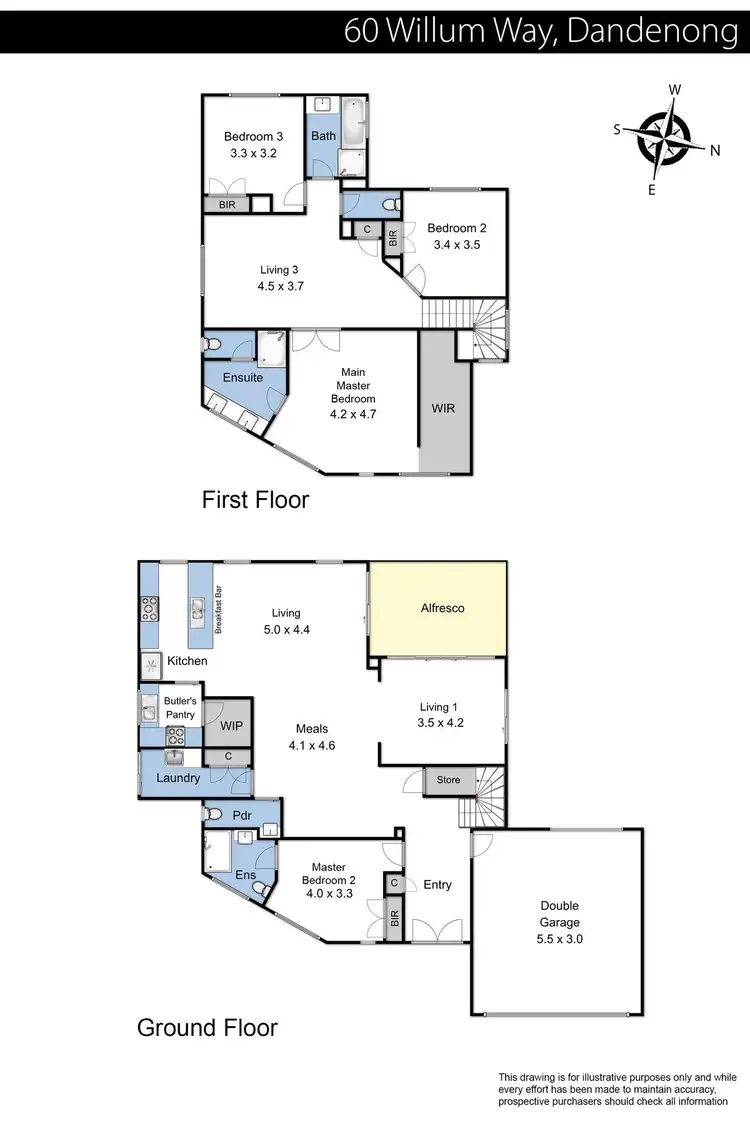Floorplan of Homely house listing, 60 Willum Way, Dandenong VIC 3175