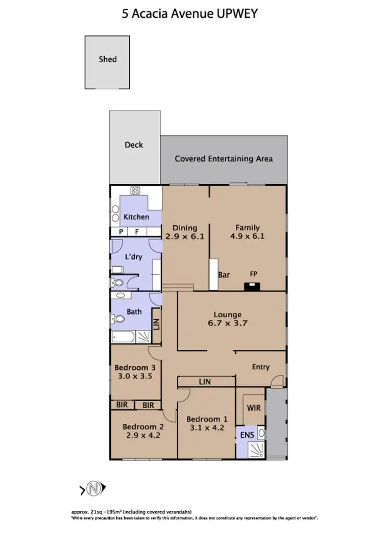 Floorplan of Homely house listing, 5 Acacia Avenue, Upwey VIC 3158