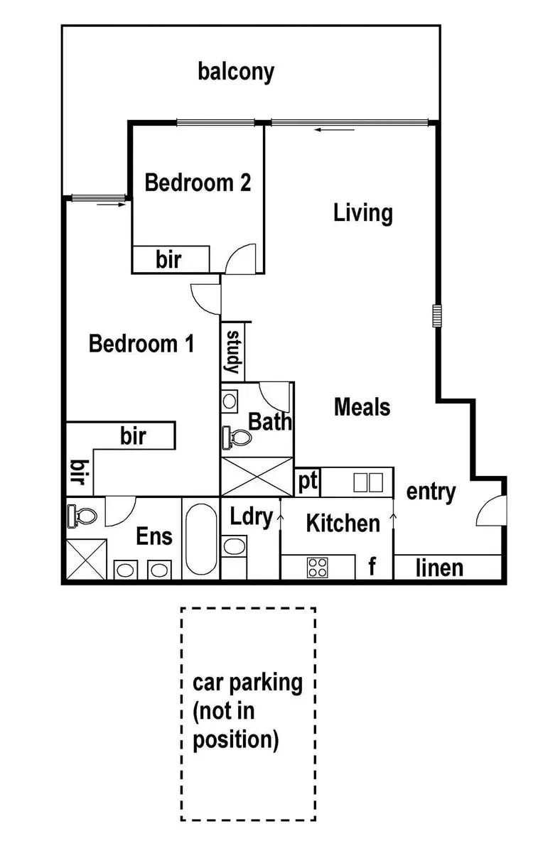 Floorplan of Homely apartment listing, 24/68 Mount Alexander Road, Travancore VIC 3032