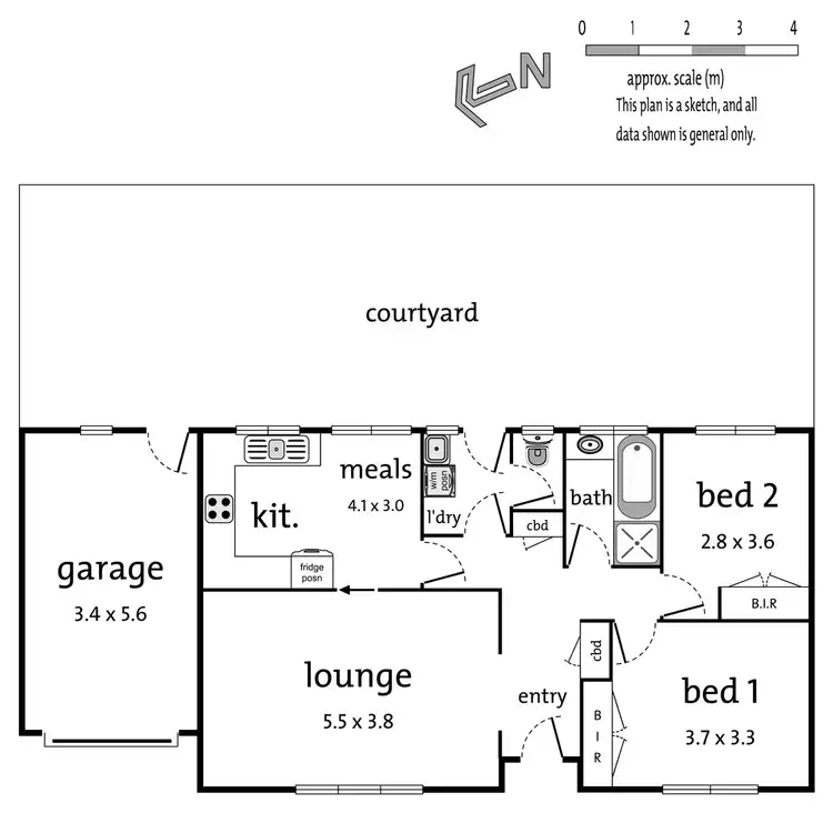 Floorplan of Homely unit listing, 4/164-166 Mount Dandenong Road, Croydon VIC 3136