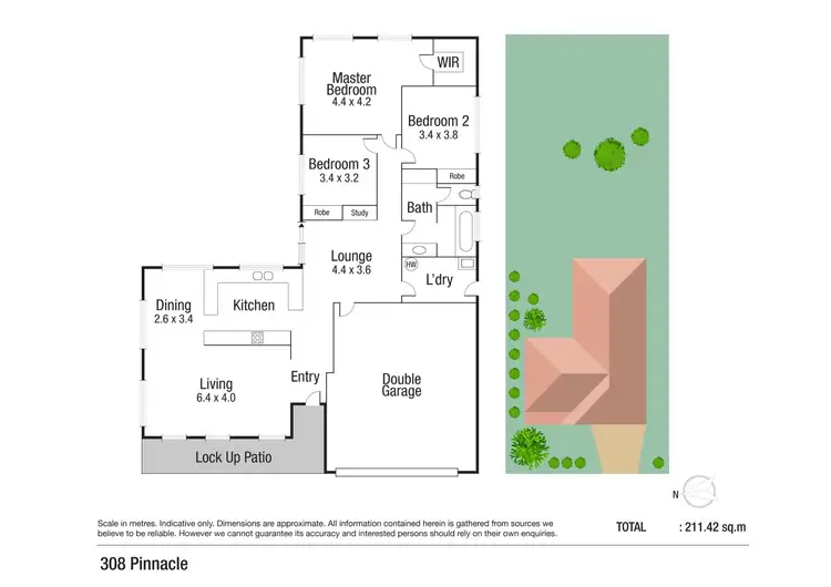 Floorplan of Homely house listing, 308 Pinnacle Drive, Rasmussen QLD 4815