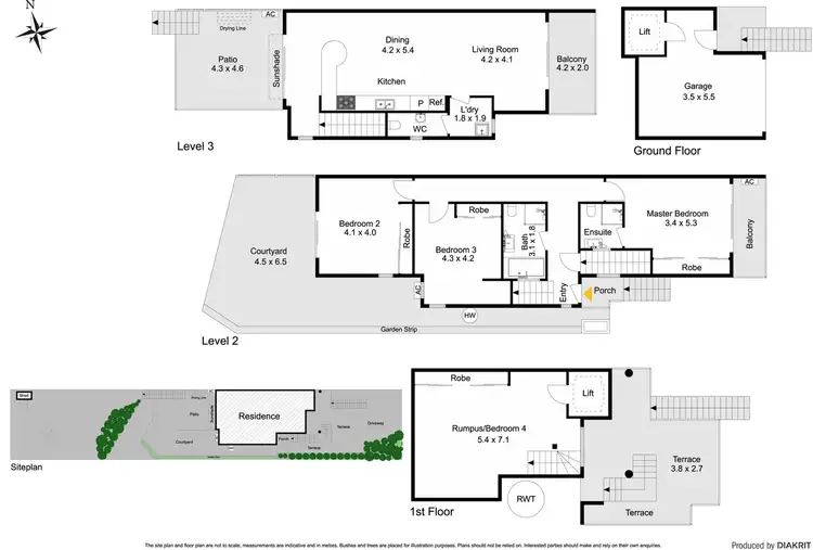 Floorplan of Homely semi-detached listing, 11B Alexander Avenue, Taren Point NSW 2229