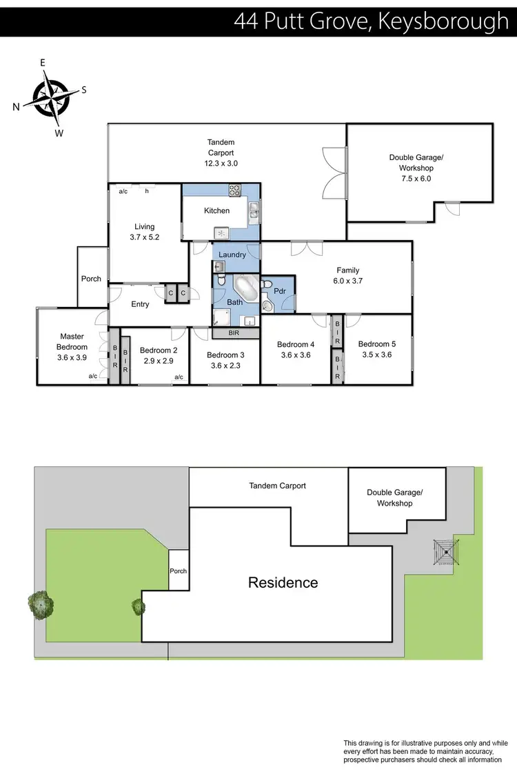 Floorplan of Homely house listing, 44 Putt Grove, Keysborough VIC 3173
