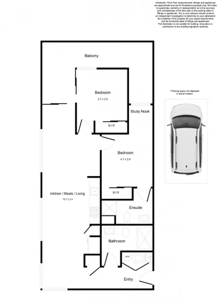 Floorplan of Homely apartment listing, 215/660 Blackburn Road, Notting Hill VIC 3168