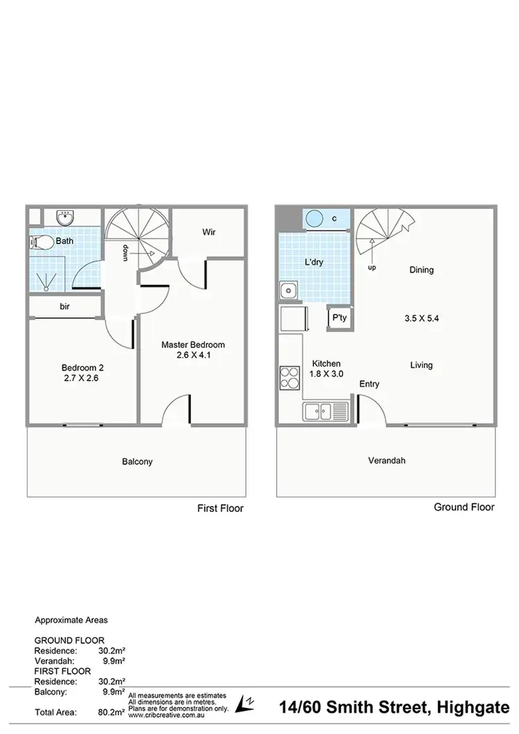 Floorplan of Homely apartment listing, 14/60 Smith Street, Highgate WA 6003