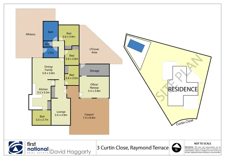 Floorplan of Homely house listing, 3 Curtin Close, Raymond Terrace NSW 2324